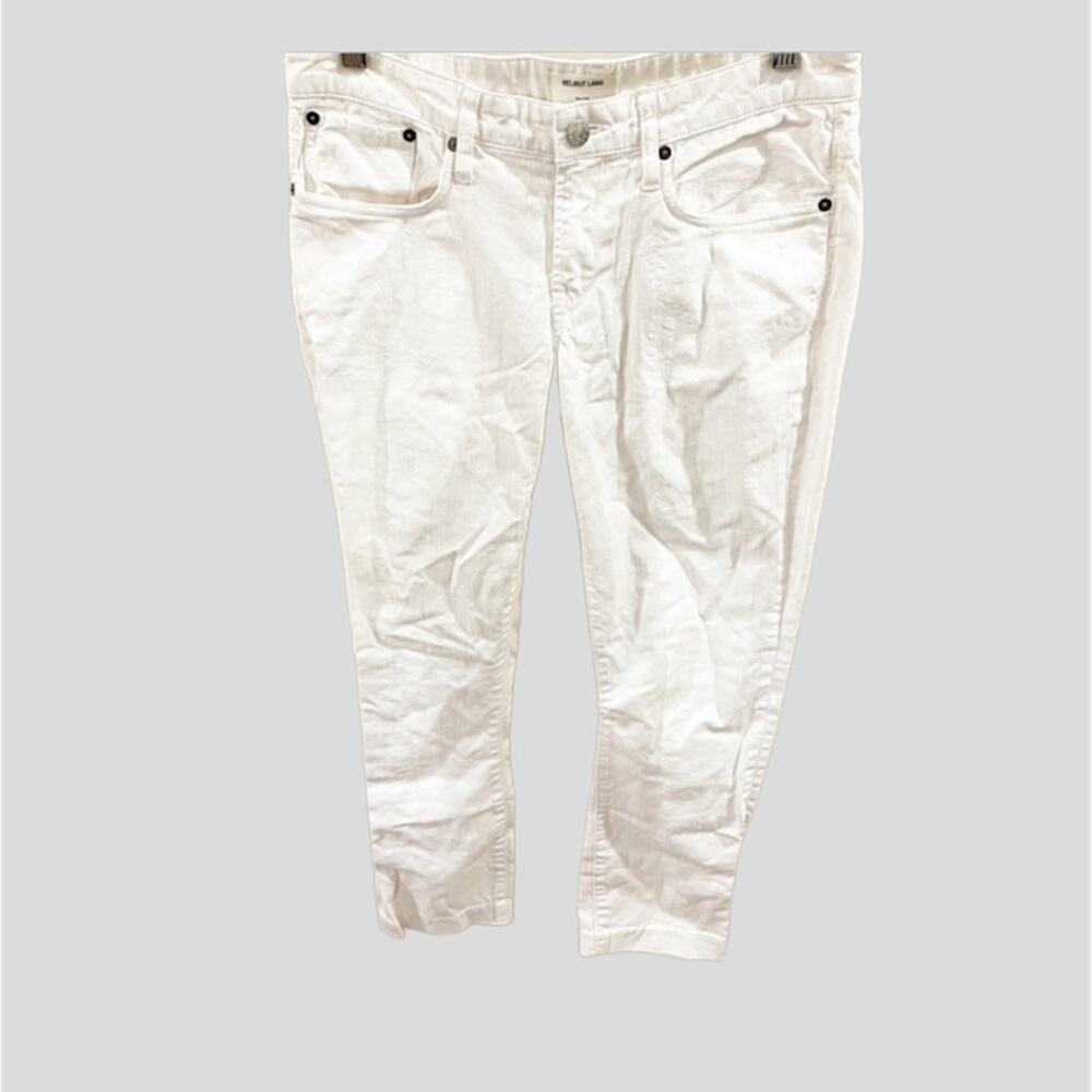 Helmut Lang Splatter Paint Jeans White Paint on White Jeans Size 26